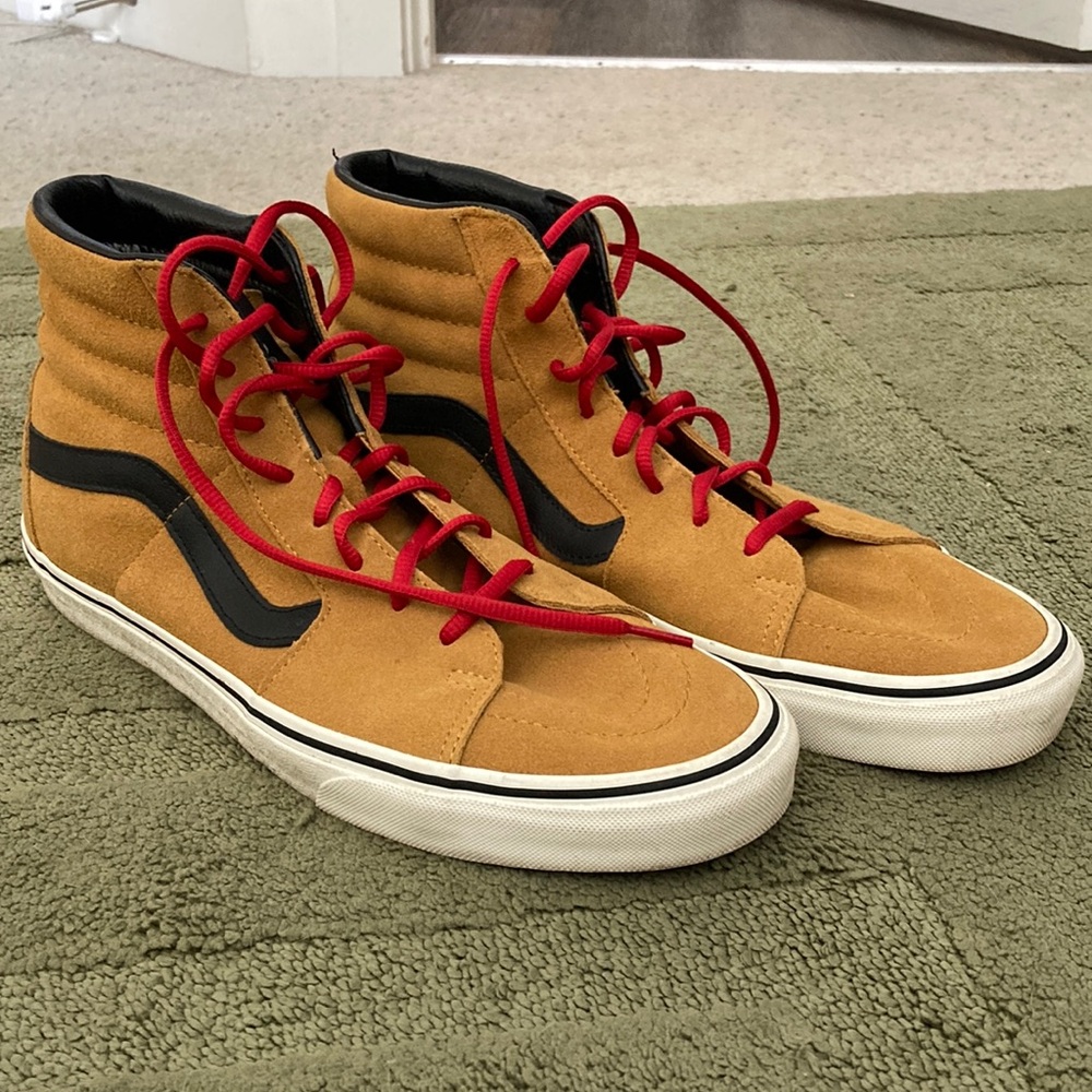 Vans Men's High-Top Sneakers - Tan and Black